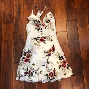 White floral dress